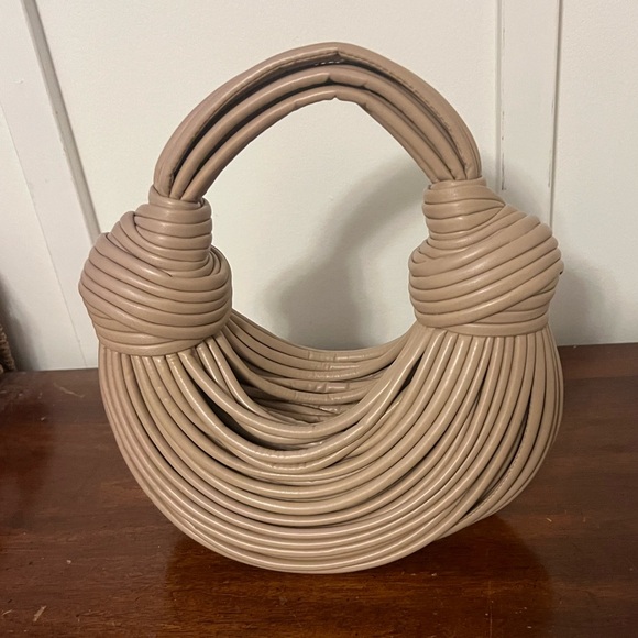 Handbags - Stylish unique double knot bag Tan Handbag no branding but very stylish